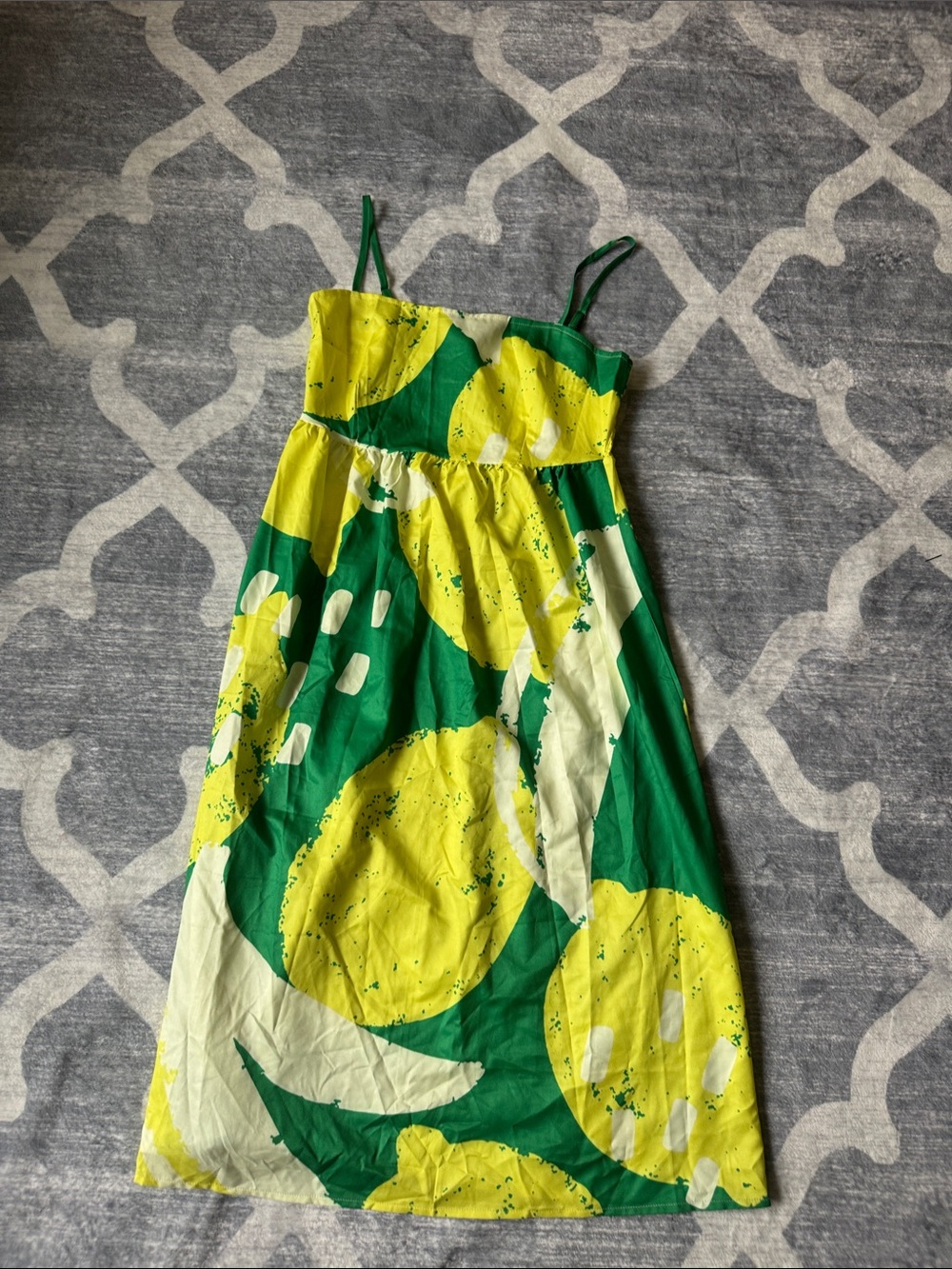 Lemon/us OPEN Green & Yellow Sundress - Brand Not Specified